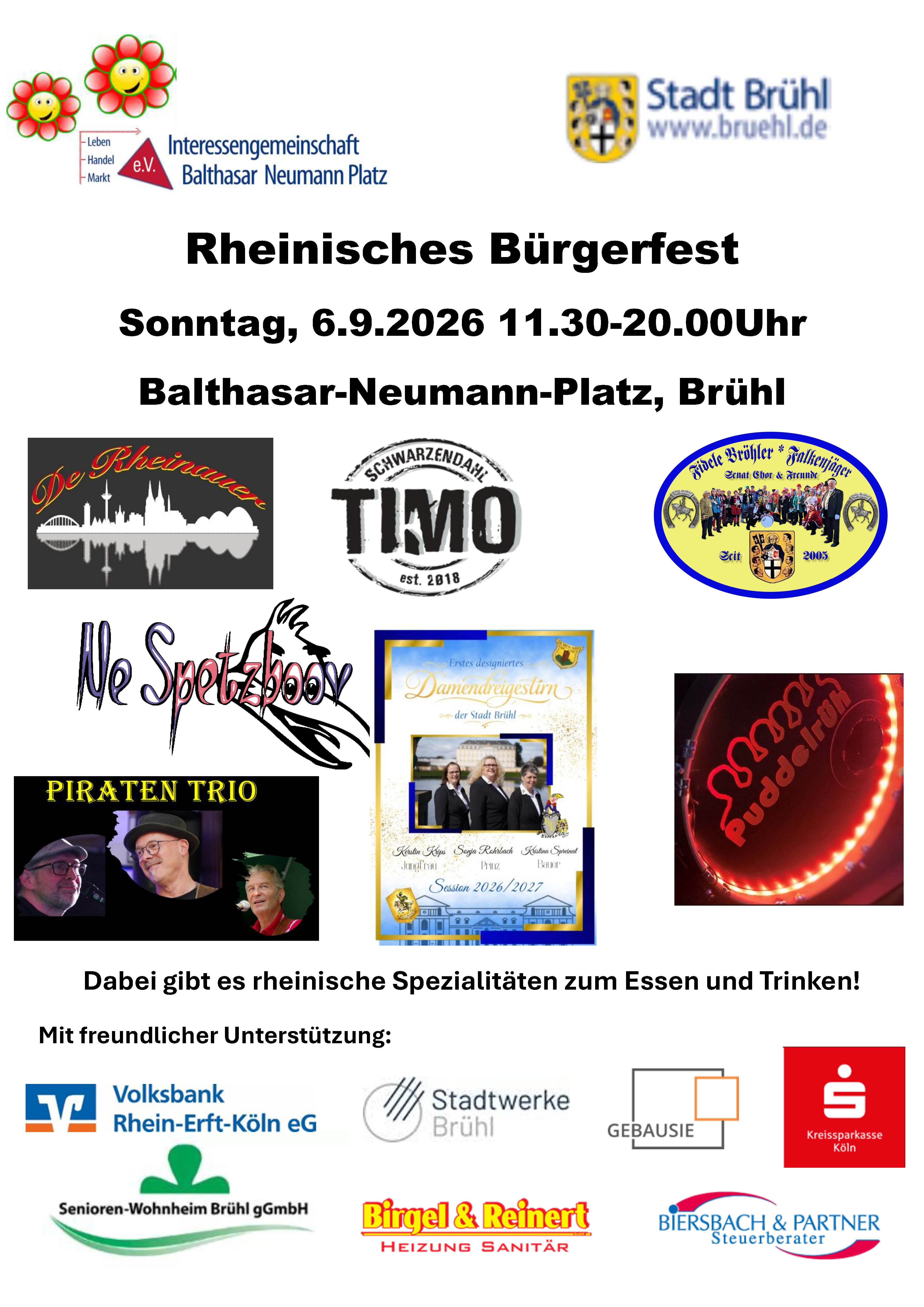 Rheinisches Bürgerfest Plakat